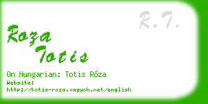 roza totis business card