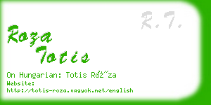 roza totis business card